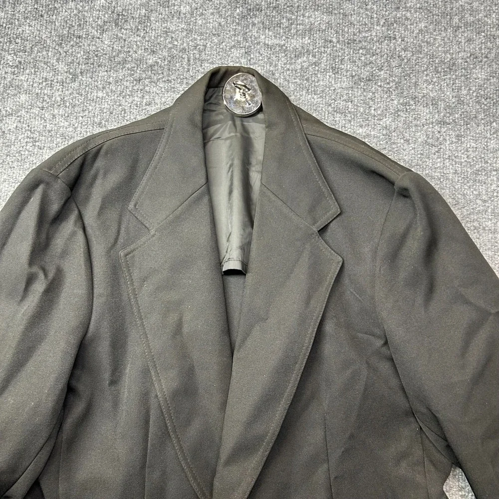 Vintage Men's Blazer Black Notch Lapel Two-Button Classic Norfolk‎ Jacket